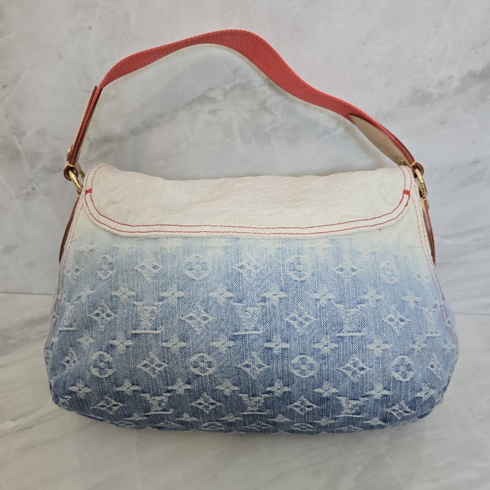 🔥Louis Vuitton Denim and Red Ombre Bag - Picture 3 of 13